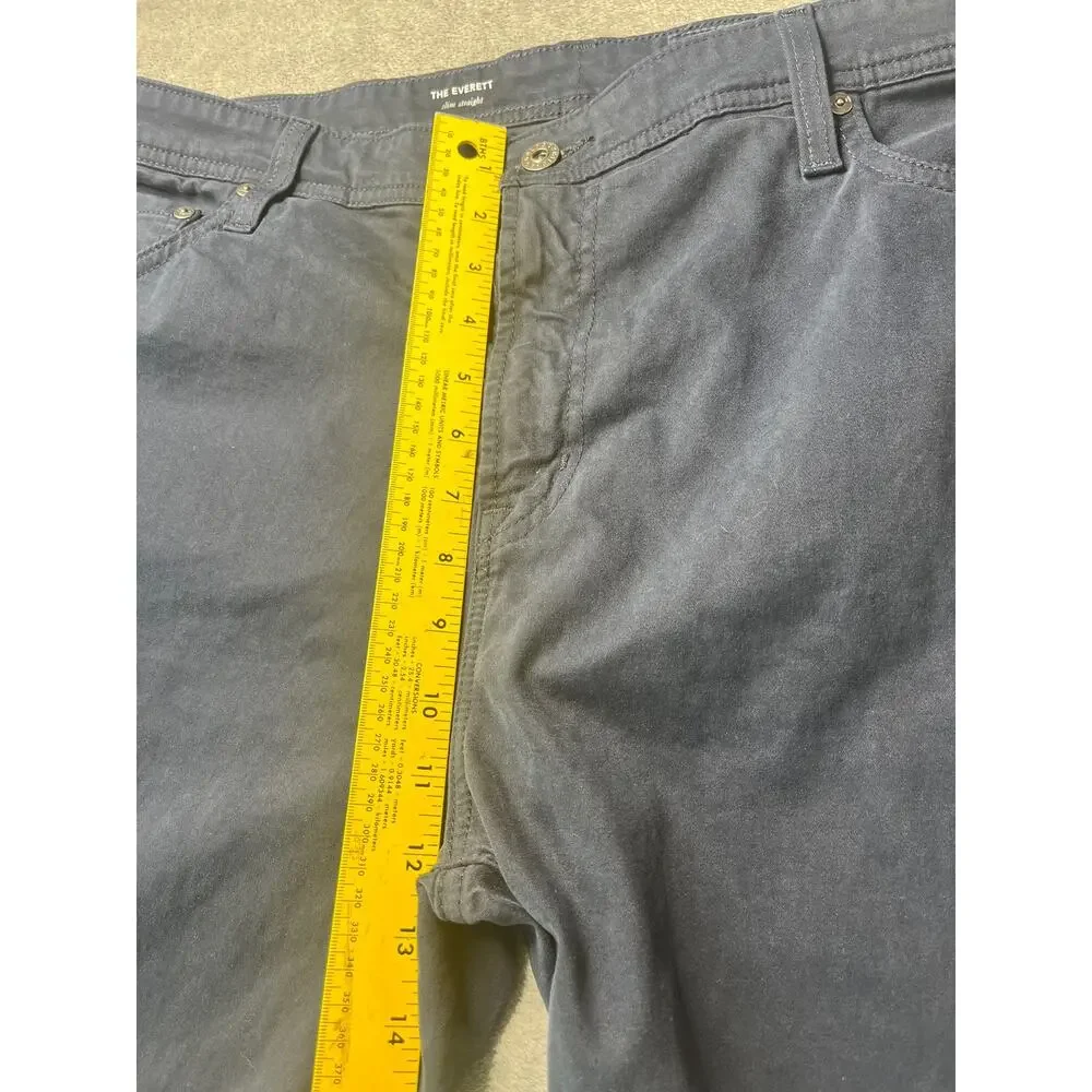 AG Adriano Goldschmied The Everett Slim Straight Pants Navy Blue 40x32 1794SUDBB